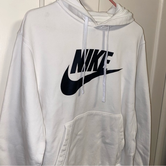 Nike Small White Sportswear Club Fleece Hoodie - Picture 15 of 16